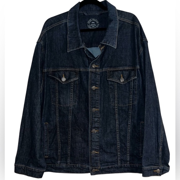 True Nation Dark Wash Denim Jean Jacket - Picture 1 of 12